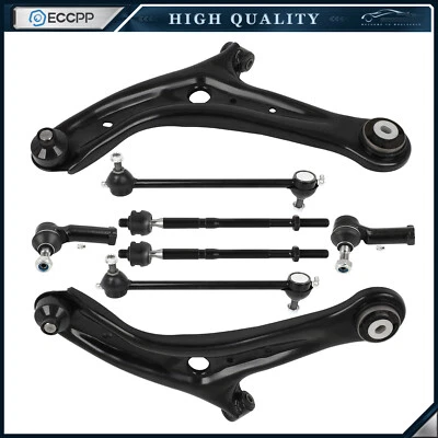 Front Control Arm and Ball Joint Tie Rod Sway Bar End For 2011-2018 Ford Fiesta Foto 1 de 4
