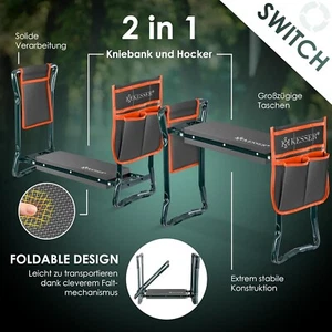 KESSER® 2 in 1 XXL Kniebank für Gartenarbeit Gepolstert Sitzunterlage Schaum - Bild 1 von 1