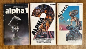 Alpha 1, 2 & 4 US 3 Vol Ballantine PB Anthologie Set - Vintage SF - Bild 1 von 15