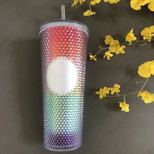 Starbucks 2020 Rainbow Pride tachonado bling vaso de 24 onzas taza fría reutilizable - Imagen 1 de 6