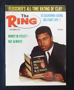 The Ring September 1971 Boxing Magazine - Cassius Clay - Money In Titles - Picture 1 of 3