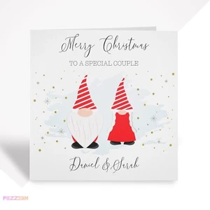 Weihnachtskarte für besonderes Paar | Personalisierte Weihnachtskarte Familie & Freunde - Bild 1 von 6