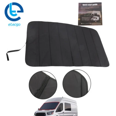 Insulated Front Windshield Cover For 2015-2022 Ford Transit Van Medium/High Roof - Image 1 of 4