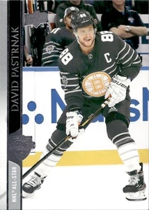 David Pastrnak - 2021-22 Upper Deck Series 2 Hockey #695 - Bild 1 von 2