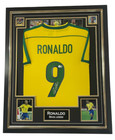 FRAMED Ronaldo da Lima of Brazil Signed Shirt Autographed Jersey BECKETT!!