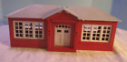 VINTAGE PLASTICVILLE  RED SCHOOL HOUSE TRAIN LANDSCAPE KIT  BUILDING