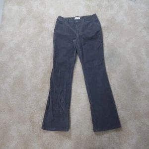 St Johns Bay Straight Leg jeans Women's 8 Gray Corduroy Pants - Picture 1 of 10