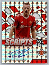 2021-22  Panini Mosaic Silver Prizm Scripts Auto SM-SMT Scott Mctominay
