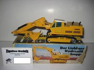 LIEBHERR R 961 BAGGER TIEFLÖFFEL RAUPEN #279.1 GESCHA 1:50 OVP - Picture 1 of 2