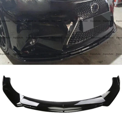 For Lexus Rc-F RC300 RC350 Front Bumper Lip Spoiler Splitter Glossy Black Foto 1 de 4