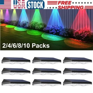 LED Solar Power Fence Lights Deck Door Wall Stair Step Outdoor Garden Decor Lamp - Picture 1 of 11