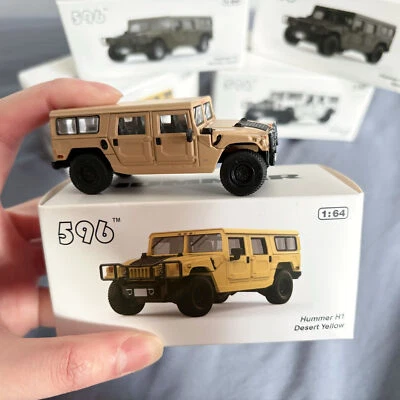 596 Model 1:64 Hummer H1 Desert Yellow Collectible Car - Image 1 of 4