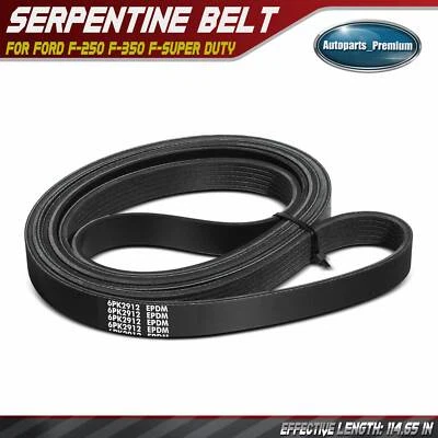 114.65 in Serpentine Belt for Ford F-250 F-350 F-Super Duty Chevrolet Tahoe GMC - Image 1 of 4