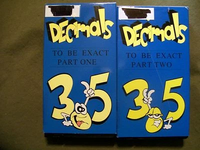 The Assistant Professor Decimals To Be Exact Part One & Part Two (2 VHS, 1994) - Image 1 of 2
