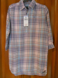 NWT Polo Ralph Lauren Pastel Plaid Shirt Dress With Pockets Sz5 Pink Purple Aqua - Picture 1 of 3