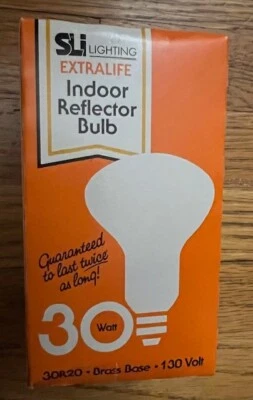EXTRALIFE REFLECTOR LIGHT BULBS 30WATTS, 30R20/RFL, VOLTS 130 - Image 1 of 2