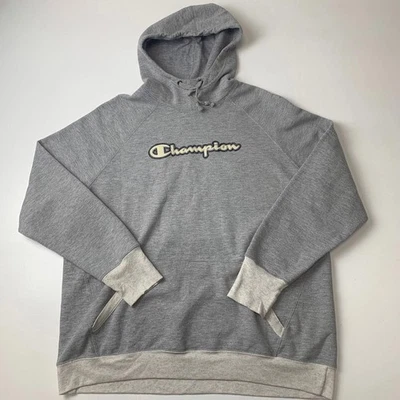 Women’s CHAMPION Hoodie / Grey / XL / Spellout - Image 1 of 4