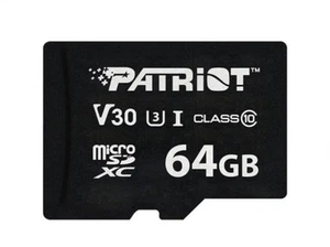 Karta pamięci Patriot VX Series 64GB MicroSDXC V30 Klasa 10 UHS-I U3 4K UHD PSF6 - Zdjęcie 1 z 1