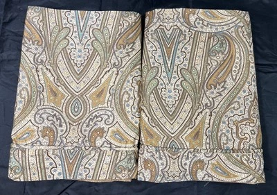 Fundas de almohada Martha Stewart Everyday Paisley floral tamaño king 2 piezas tostadas 2007 nuevas sin etiquetas Foto 1 de 4