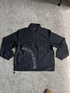 NWT: Men’s Vintage Rare Supreme Black Arc Quarter Zip Windbreaker - Size Large - Picture 1 of 4