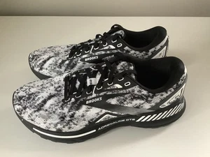 NEW Brooks Adrenaline GTS 23 Women’s Running Shoes - Black/White - Sz 9.5 D Wide - Picture 1 of 6