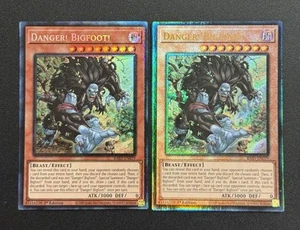 2024 YUGIOH RA03 COLLECTORS & ULTIMATE RARE DANGER BIGFOOT NM SET - Picture 1 of 1