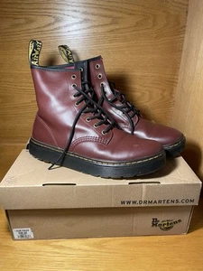 Botas Dr Doc Martens Mujer 9US Borgoña Rojo Zavala 8 Ojos Con Cordones Combate 41EU - Imagen 1 de 17