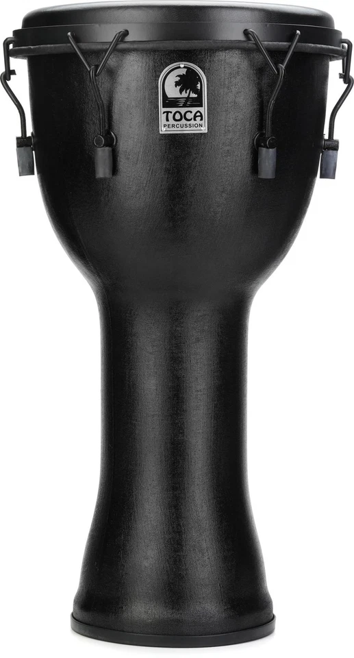 Djembe afinado mecánicamente estilo libre de percusión Toca - 12 pulgadas, mamba negra Foto 1 de 1