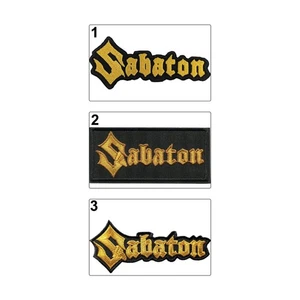 Sabaton Aufnäher, Sabaton Bügelbild Stickband Patches, Power Metal Band - Bild 1 von 7