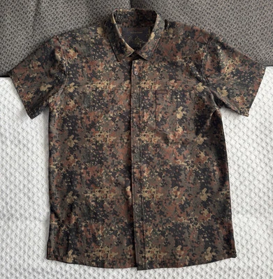 Warrior Camos Flecktarn Button Down Shirt Modern German Camo Tactical Medium - Image 1 of 4