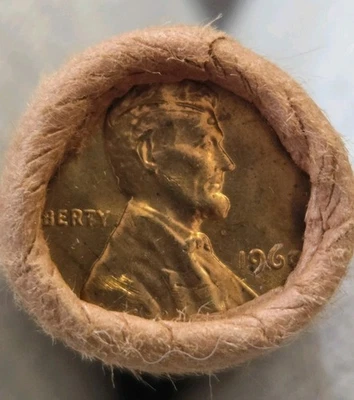 1960 (P) "LARGE DATE" "BU" LINCOLN MEMORIAL CENT PENNY 1 ROLL  Of 50 COINS - Image 1 of 4