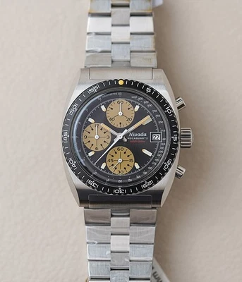 Nivada Grenchen Autochron MecaQuartz 77001Q45 Men's Watch Steel - Image 1 of 4