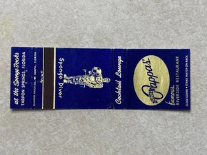 P257 Vintage Matchbook Cover Louis Cappas' Riverside Restaurant Tarpon SpringsFL - Picture 1 of 2