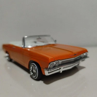 Revell 1/24 Lowrider Impala Diecast Model Orange Pearl Pegasus Wire Wheels Used - Image 1 of 4