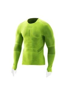 Maglia OXYBURN Extreme Running Manica Lunga Verde - Imagen 1 de 1