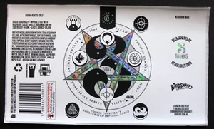 3 Ravens Brewery COOKIE CONSPIRACY beer CAN label AUSTRALIA 440ml STICKER - Picture 1 of 2