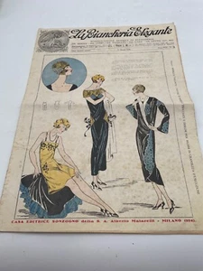 La Biancheria Elegante n. 3 marzo 1928 moda donna uomo  con cartamodello - Bild 1 von 2