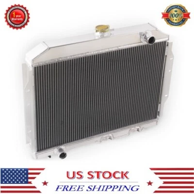 Radiador de aluminio de 3 filas apto para motor V8 American 58-74 AMC Rambler 407 Foto 1 de 4