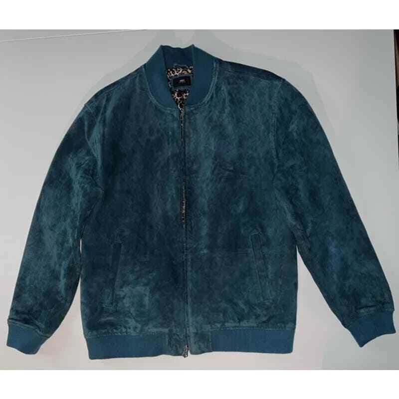 OBEY Green Suede Jacket - Large - Image 1 of 4