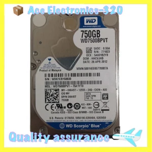 Western Digital WD7500BPVT 750GB 5400RPM SATA 2.5" Laptop HDD Hard Disk Drive - Picture 1 of 5
