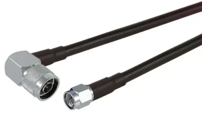 LMR-400 UltraFlex Times Coaxial Cable N Type male Right angle to SMA male - Image 1 of 3