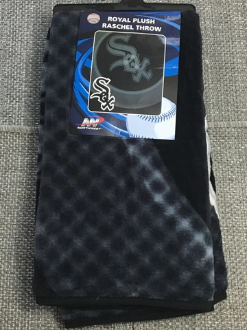 CHICAGO WHITE SOX MLB ROYAL PLUSH RASCHEL THROW BLANKET 50"x60" 100% POLYESTER Cover