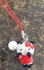 HELLO KITTY PANDA/VOLLEYBALL PLAYER 2008 PHONE CHARM STRAP - Photo 1 sur 5