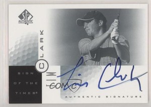 2001 SP Authentic Sign of the Times Tim Clark #TC Rookie Auto RC