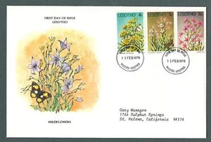Lesotho 1978 First Day Cover Wildflowers - Picture 1 of 1