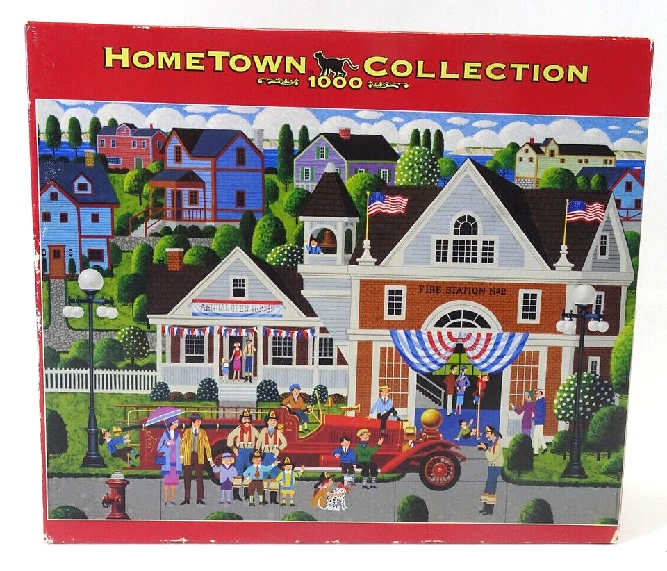 RoseART 1000 PC Puzzle HOMETOWN COLLECTION HERONIM Down By The Boardwalk