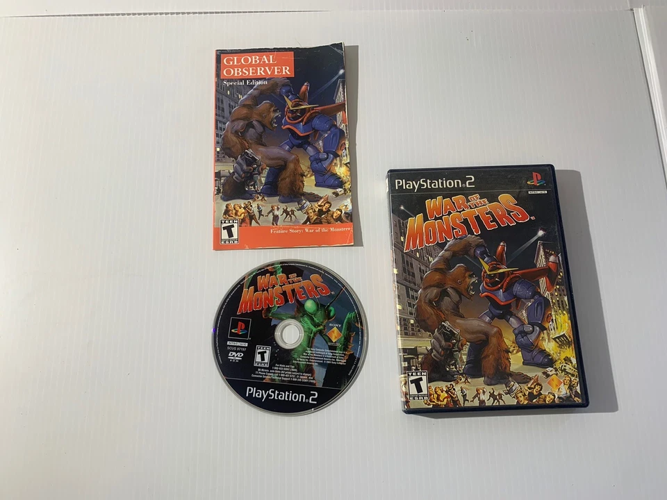 War of the Monsters (Sony PlayStation 2 PS2, 2003) COMPLETE CIB Untested  - Image 1 of 2