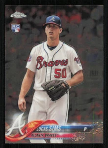 2018 Topps Chrome #42 Lucas Sims RC - Picture 1 of 2