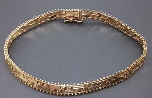 14k Imperial Gold USA 6MM Riccio Chain Bracelet -8"- 11.4G - Picture 1 of 7