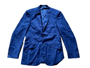 Giorgio Fiorlini Dark Blue Pinstripe Blazer - Men's 40R - Picture 1 of 7